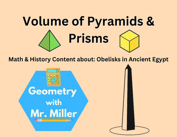 Preview of Obelisks and Volume of Pyramids [HSG.GMD.A.3]