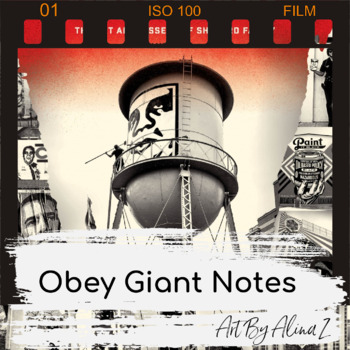 Preview of Obey Giant Documentary Guided Notes w/ Answer Key*** Remote Learning Adjustable