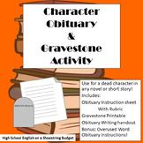 Obituary and Gravestone Writing for Dead Characters and More