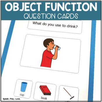 Preview of Object Function Speech Therapy Cards - Function of Objects - What Questions