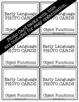 object functions speech therapy flashcards tpt