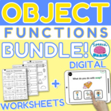 Object Functions Bundle with Digital and Printable Speech 