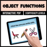 Object Functions Speech Therapy Interactive PDF