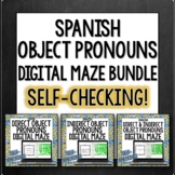 Object Pronouns Digital Mazes Bundle for Spanish