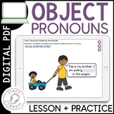 Pronouns Speech Therapy Object Pronouns Lesson + Digital A