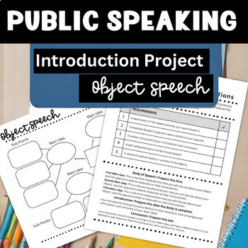 Preview of Public Speaking Activities Project Introduction Speech Assignment Planning page