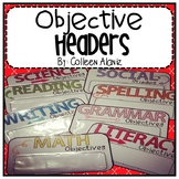 Objective Headers and Homework Headers (Color Splash)