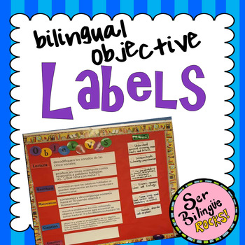 Preview of Objective Labels - Bilingual