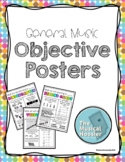 Objective Posters for Elementary Music (EDITABLE)