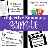 Objective Summary Resources BUNDLE