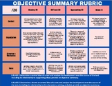 Objective Summary Rubric for any Text