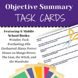 Objective Summary Task Cards