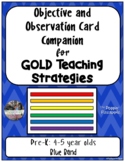Objective and Observation Card Companion for GOLD Teaching