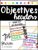 Learning Objectives | Bulletin Board | Objectives Board | 