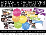 Editable Objectives Board Kit