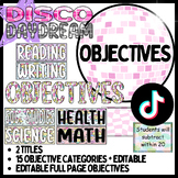 Objectives - Disco Daydream, Colorful Classroom Decor