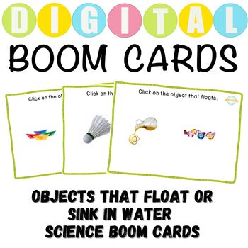 Preview of Objects The Float Or Sink In Water Boom Cards