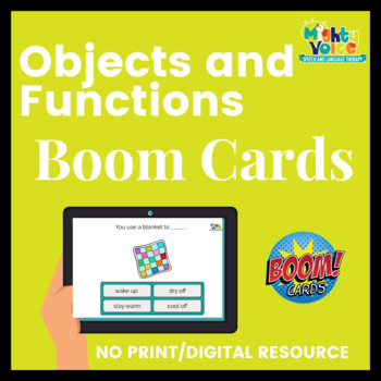 Preview of Objects and Their Functions Boom Cards Deck (No Print/Digital Resource)