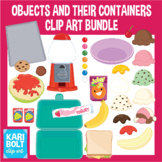 Objects and their Containers Game Clip Art Bundle