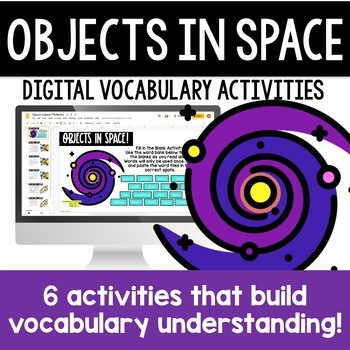 Preview of Objects in Our Solar System | Digital Vocabulary Activities 