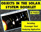 Solar System Information Booklet and Scavenger Hunt