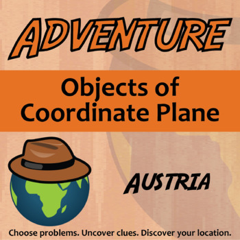 Preview of Objects of Coordinate Plane Activity - Printable & Digital Austria Adventure