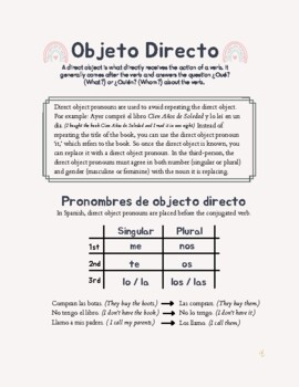Objeto Directo. Pronombres. (Direct object pronouns) by Miss Profe Gonzalez