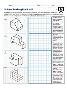 oblique drawing assignment