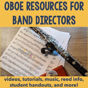 Preview of Oboe Resources for Band Directors BUNDLE