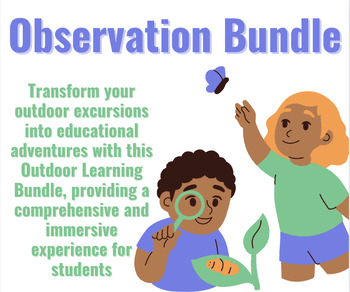 Preview of Observation Bundle - Field Journal Guide, Field Trip/Outdoor Packet