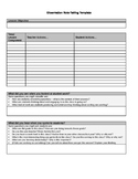 Observation Note-Taking Template