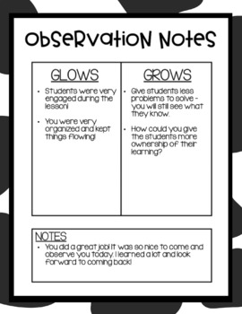 Preview of Observation Notes