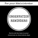 Observation Reminders