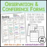 Observation and Conference Forms: Find Patterns in Student