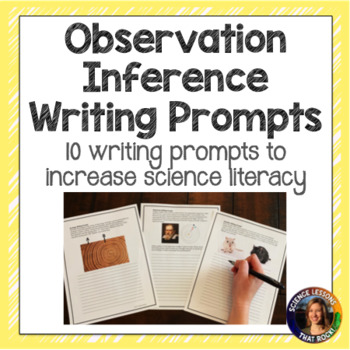 Preview of Observation and Inference Writing Prompts
