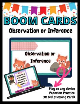Preview of Observation or Inference BOOM Cards