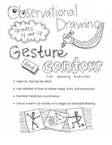 Observational Drawing: Gesture and Contour exercises