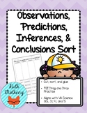 Observations, Predictions, Inferences, & Conclusions Sort 