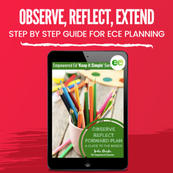Preview of Observations, Reflections & Forward Planning Simplified for EYLF, Childcare, FDC