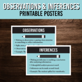 Observations and Inferences Posters | Classroom Decor | Pr