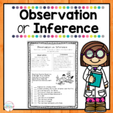 Observations vs Inferences Worksheet FREE