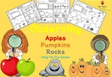 Observing Apples, Pumpkins,Rock&more Five Senses Worksheet