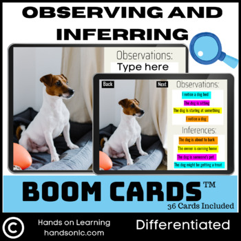 Preview of Observing and Inferring Boom Cards