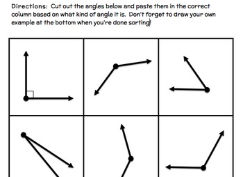 Obtuse, Right, Acute Angle Sort by Lila McIver
