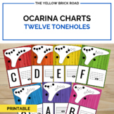 Ocarina Fingering Charts for 12 toneholes