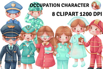 Preview of Occupation Character Clip art