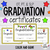 Occupational, Physical, & Speech Therapy Graduation Certificates