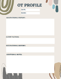 Occupational Profile Note Template