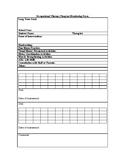 Occupational Therapy Progress Monitoring Form