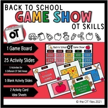 Preview of Occupational Therapy Back to School GAME SHOW OT